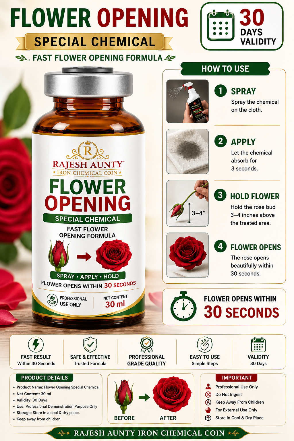 Flower Opening Special Chemical – 30 ml
