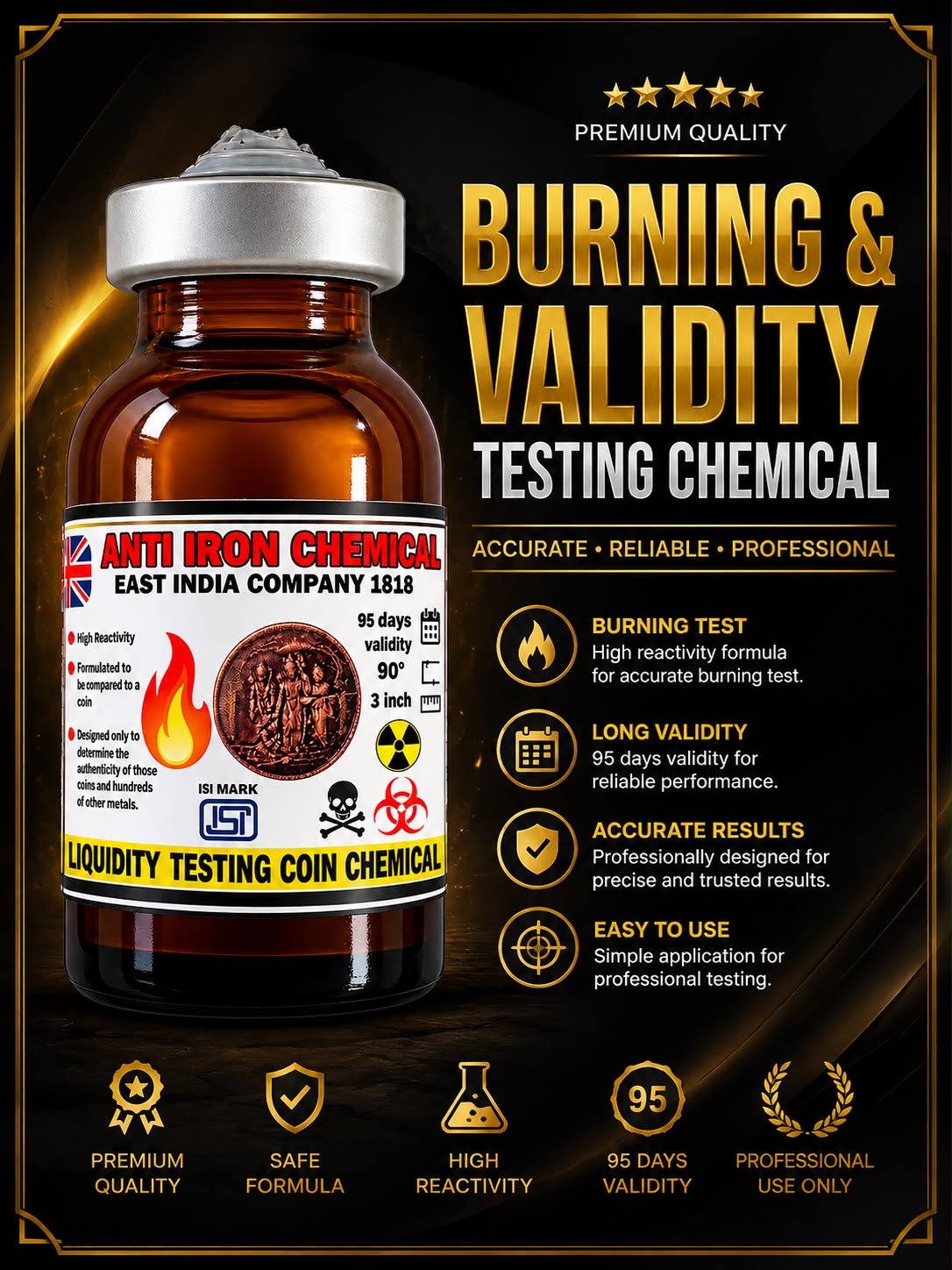 Burning & amp; Validity Testing Chemical